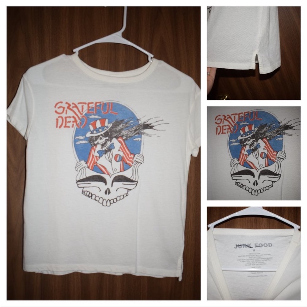 Grateful Dead White Babydoll T
